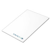 Bloc-note Poisson bleu de natation Abstraite (Incliné)