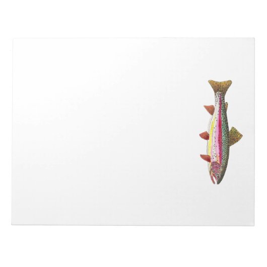 Bloc-note Poisson de truite arc-en-ciel (Devant)