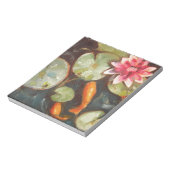 Bloc-note Poisson D'Or Koi Pond Water Lys (Tourné)