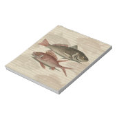 Bloc-note Poisson Perche Rouge Pêcheur d'Art (Tourné)