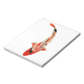 Bloc-note Poisson rouge, blanc et noir Koi (Tourné)