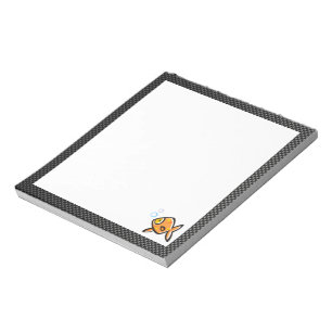 Bloc-note Poisson rouge lisse