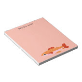 Bloc-note Poisson Sardine Côtière Chic Tendance Mignon (Incliné)