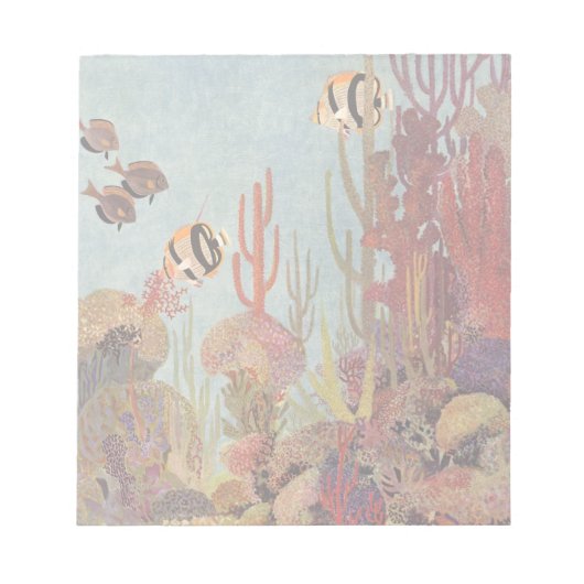 Bloc-note Poissons-anges en corail, poissons tropicaux Vinta (Devant)