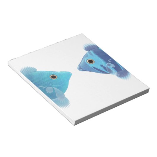 Bloc-note poissons bleus (Incliné)