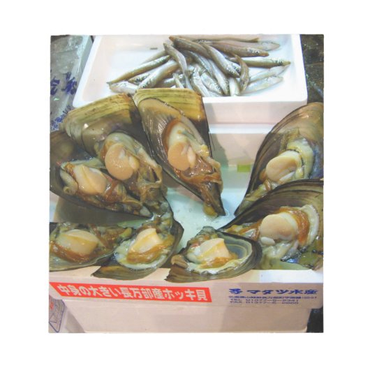 Bloc-note Poissons de moules géantes Tsukiji, Tokyo, Japon (Devant)