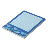 Bloc-note Poitrine de baleines nageant Bleu Linné (Tourné)