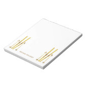 Bloc-note Poles Gold Skis | Crème d'illustration de ski Vint (Tourné)