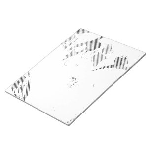 Bloc-note police, musique, monochrome, cercle, motif, monoch