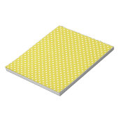 Bloc-note Polkadot jaune et blanc (Tourné)