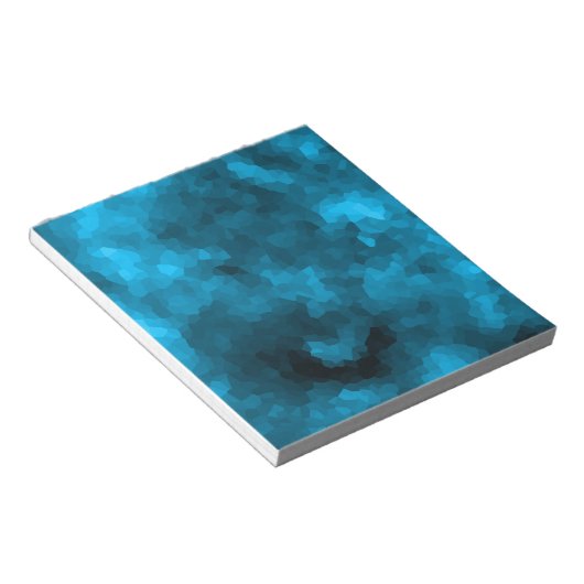 Bloc-note Polygone abstrait bleu (Incliné)