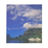 Bloc-note Polynésie française, Moorea. Cooks Bay. Bateau de  (Devant)