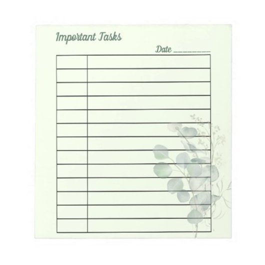 Bloc-note Polyvalent sur mesure Eucalyptus Botanique