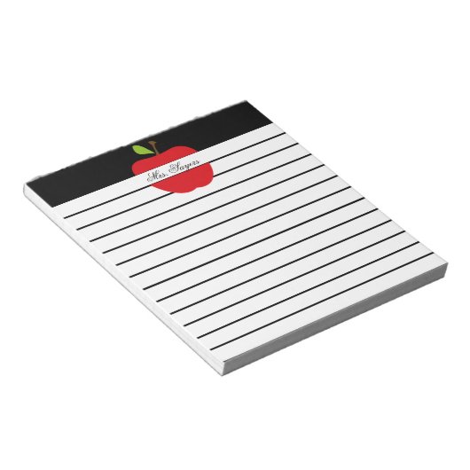Bloc-note Pomme de l'enseignant (Incliné)
