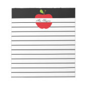 Bloc-note Pomme de l'enseignant (Devant)