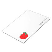Bloc-note Pomme rouge ver vert (Incliné)