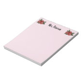 Bloc-note Pommes de reconnaissance des enseignants mignonnes (Tourné)