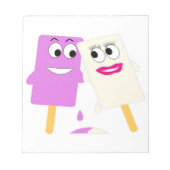 BLOC-NOTE POMPES À CRÈME DE GLACE (Devant)