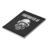 Bloc-note Pompier AF | Masque gaz | Funny Firefighter (Tourné)