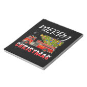 Bloc-note Pompier Camion Pine Tree Famille de Noël (Tourné)