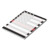 Bloc-note Pompier Mince Ligne Rouge Drapeau Drapeau Dept. (Tourné)