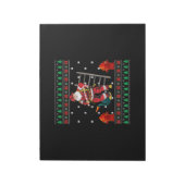 Bloc-note Pompier Vilain Chandail de Noël Xmas Garçons Fille (Tourné)