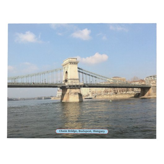 Bloc-note Pont à chaînes, Budapest, Hongrie (Devant)
