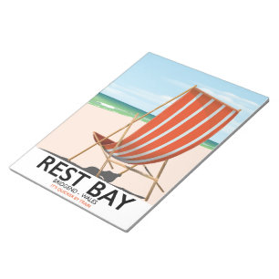 Bloc-note Pont de Rest Bay au bout du Pays de Galles
