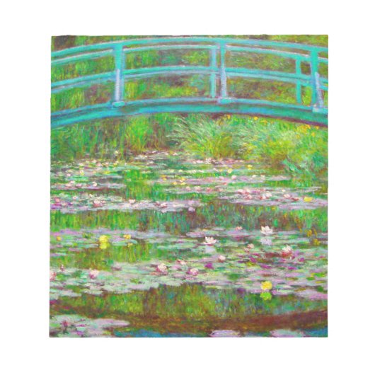 Bloc-note Pont japonais Monet et nappes d'eau (Devant)