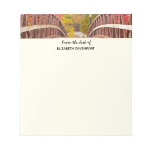 Bloc-note Pont rustique en bois dans le pays