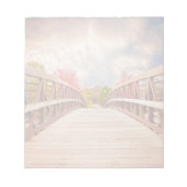Bloc-note Pont rustique en bois dans le pays (Devant)