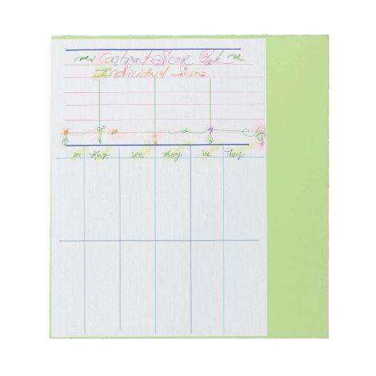 Bloc-note Pont Tally Pad (Devant)