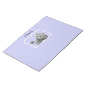 Bloc-note Poodé Jouet miniature Argent gris bleu Chien Note (Incliné)