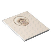 Bloc-note Poodle Miniature Toy Apricot Crème Chien Brown Art (Incliné)