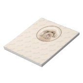 Bloc-note Poodle Miniature Toy Apricot Crème Chien Brown Art (Tourné)