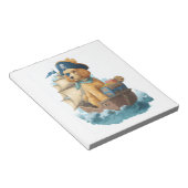 Bloc-note Poodle Pirate � Drôle de chien de mer (Incliné)