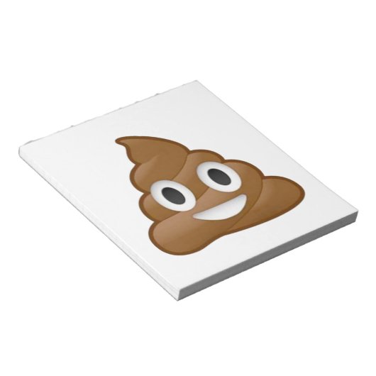 Bloc-note Poop émoji (Incliné)