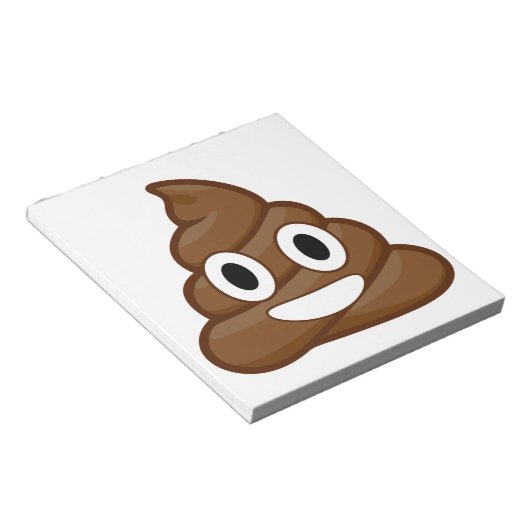 Bloc-note poop emoji (Incliné)