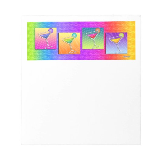 Bloc-note Pop Art MARGARITAS NOTEPAD (Devant)