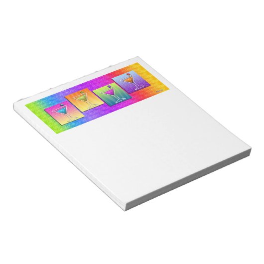 Bloc-note Pop Art MARTINIS NOTEPAD (Incliné)