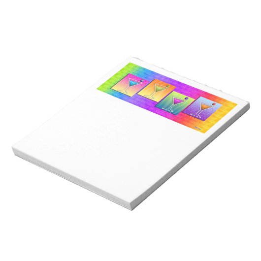 Bloc-note Pop Art MARTINIS NOTEPAD (Tourné)