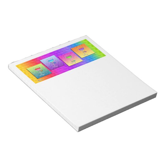 Bloc-note Pop Art WINE NOTEPAD (Incliné)