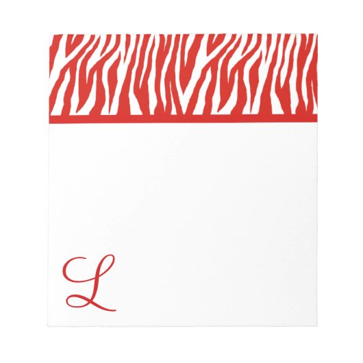 Bloc-note Pop Zebra (Devant)