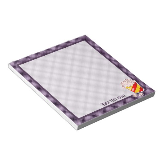 Bloc-note Popcorn pourpre (Incliné)