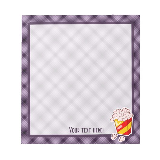 Bloc-note Popcorn pourpre (Devant)