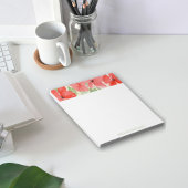 Bloc-note Poppies d'aquarelle rouge florale moderne