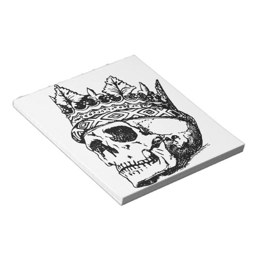 Bloc-note Portant le crâne, roi, hameau (Incliné)