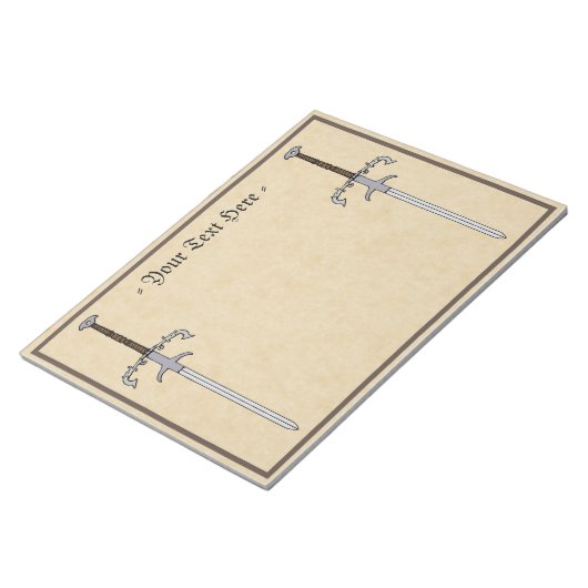 Bloc-note Porte du 16e siècle / Épée Processionnelle (Incliné)