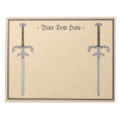 Bloc-note Porte du 16e siècle / Épée Processionnelle (Devant)