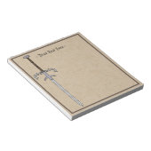 Bloc-note Porte du 16e siècle / Épée Processionnelle (Incliné)